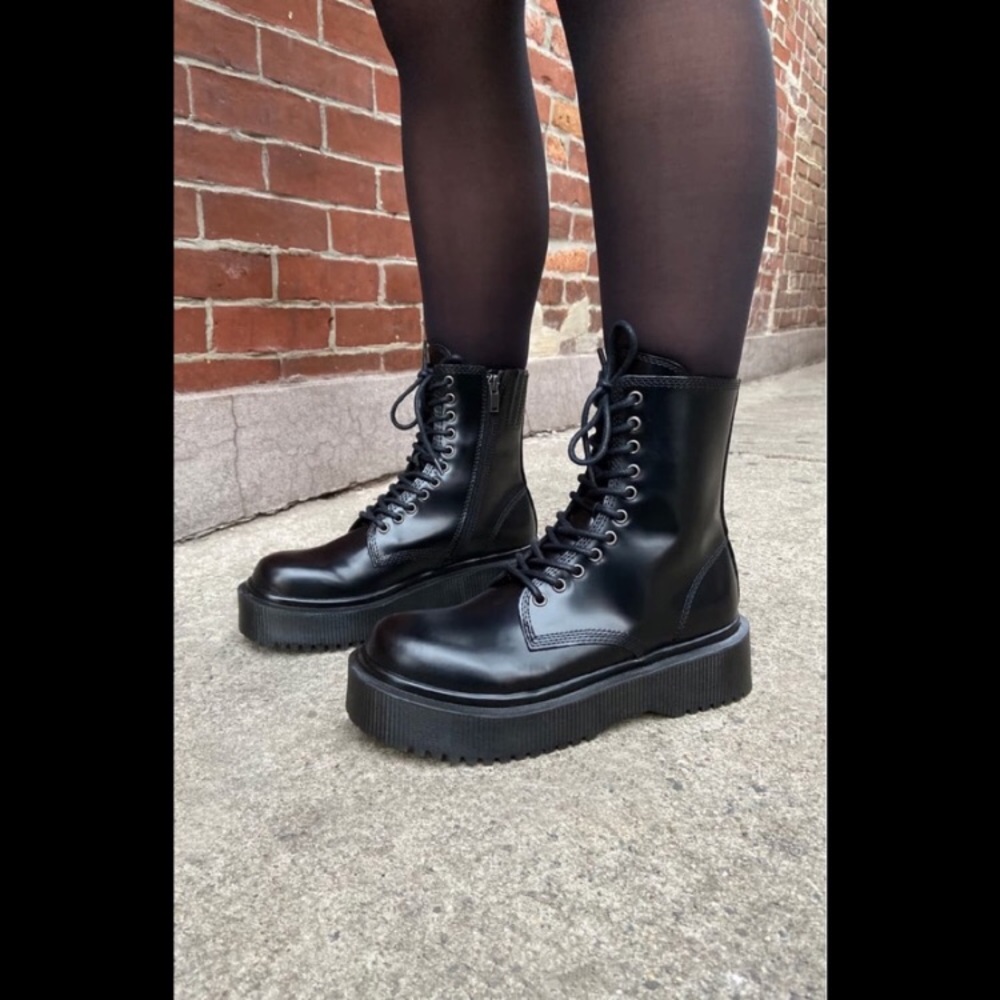 Size 7 Left! Jeffrey Campbell Sopas Platform Boots - Picture 6 of 16